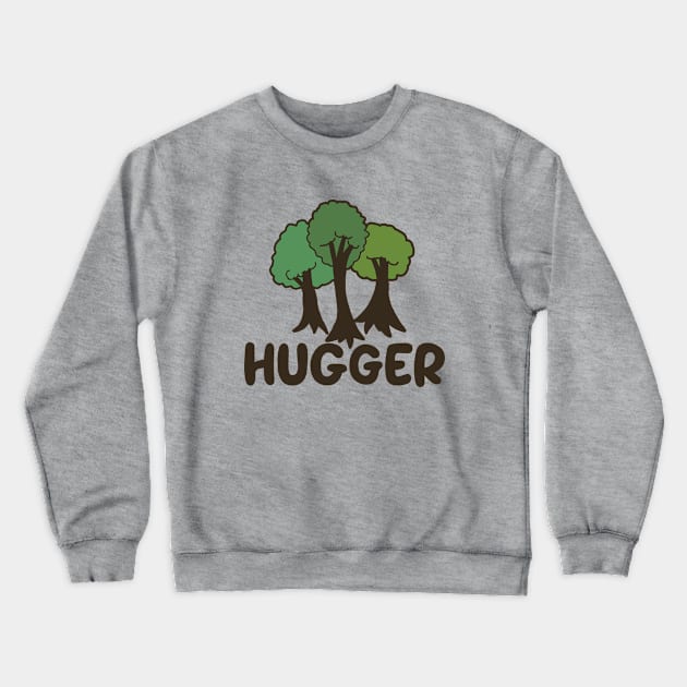 Tree Hugger Crewneck Sweatshirt by bubbsnugg